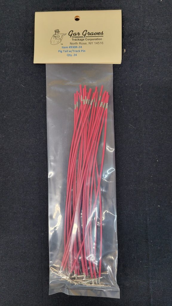 Wire, Red 8" with GG pin (24 pack)